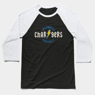 Los Angeles Chargers ACDC by Buck Tee Originals Baseball T-Shirt